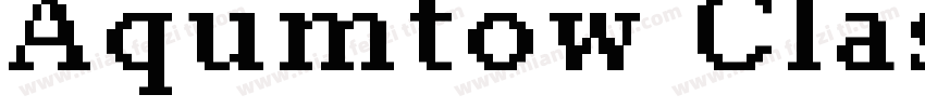 Aqumtow Classic字体转换